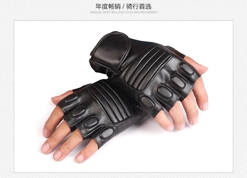 Новые тактические перчатки из искусственной кожи мужские s фитнес с половиной пальца спортивные перчатки мужские кожаные походные перчатки для сенсорного экрана Guantes Luvas велосипедные перчатки