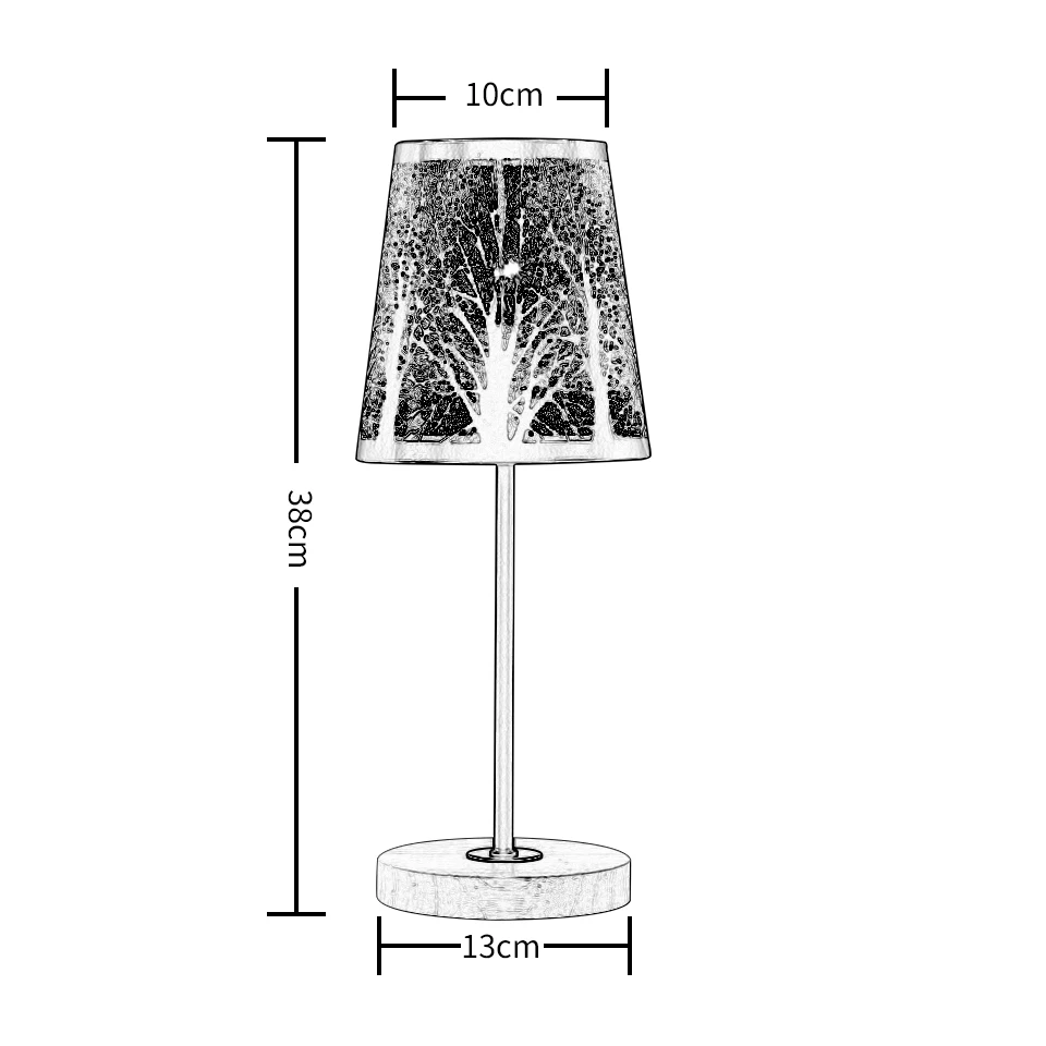  Retro Wrought Iron Lamp Shade And Wood lampholder Table Lamp Eye Protection Desk Light For Bedside 