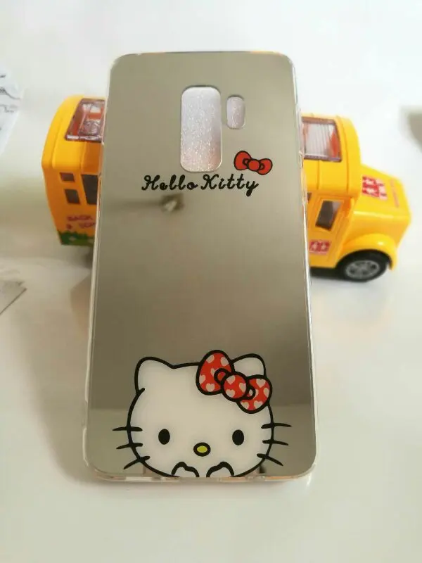 Note 8 note 9 для samsung S9 Чехол samsung note 8 9 зеркальный мультяшный hello kitty кольцо держатель чехол для телефона для samsung S9 Plus S8 чехол