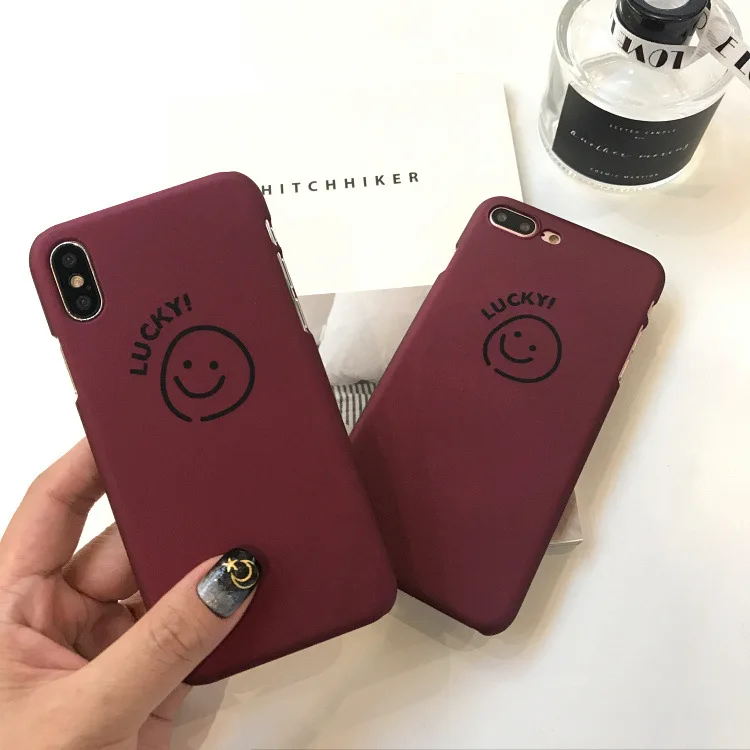Забавный милый чехол для iphone X XR XS Max 6 6S 7 8 Plus с изображением улыбающегося лица
