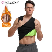 VASLANDA сауна Жилет Формирователь тела мужчины талии тренер для похудения Футболка мужская Faja Reductora живота Корректирующее белье брюшной мышцы Корректирующее белье