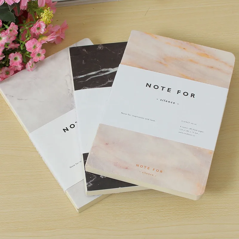 

Kicute Modern 125*185mm Blank Paper Diary Sketchbook Notebook Planner Journal School Study Notebook Agenda Notepad Memo Book