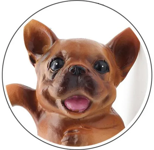 Cute dog Mini Figure PVC toy succulent plant cake car office cup decoration party supply pet doggy kids gifts7