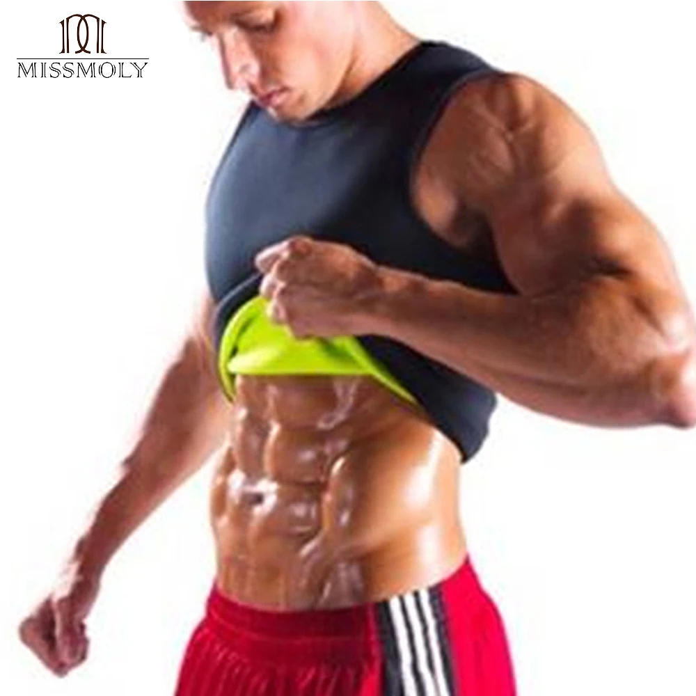 

Mens Shapewear Zipper Slim Fit Body Shaping Vest Neoprene Trainer Compression Shaper Sweat Corset Weight Loss Shaper