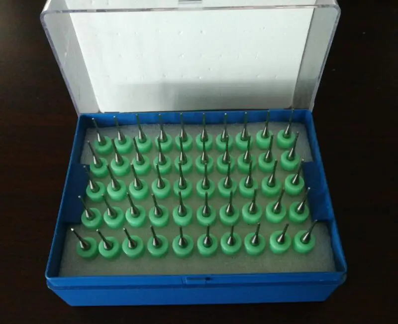 1.0mm PCB Carbide Tools CNC Cutting Bits Millinging Cutters Kit for IC chip Engraving Milling Machine