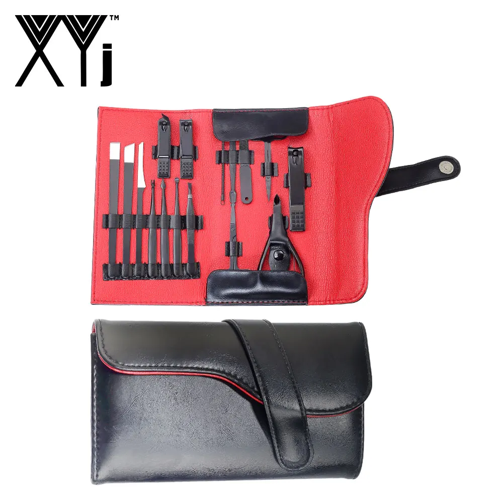 

XYj Nail Art Tools Nail Kit Manicure Set 16 PCS/Set File Clipper Scissor Manicure Tool Pedicure Kit Beauty Tools Grooming Kit