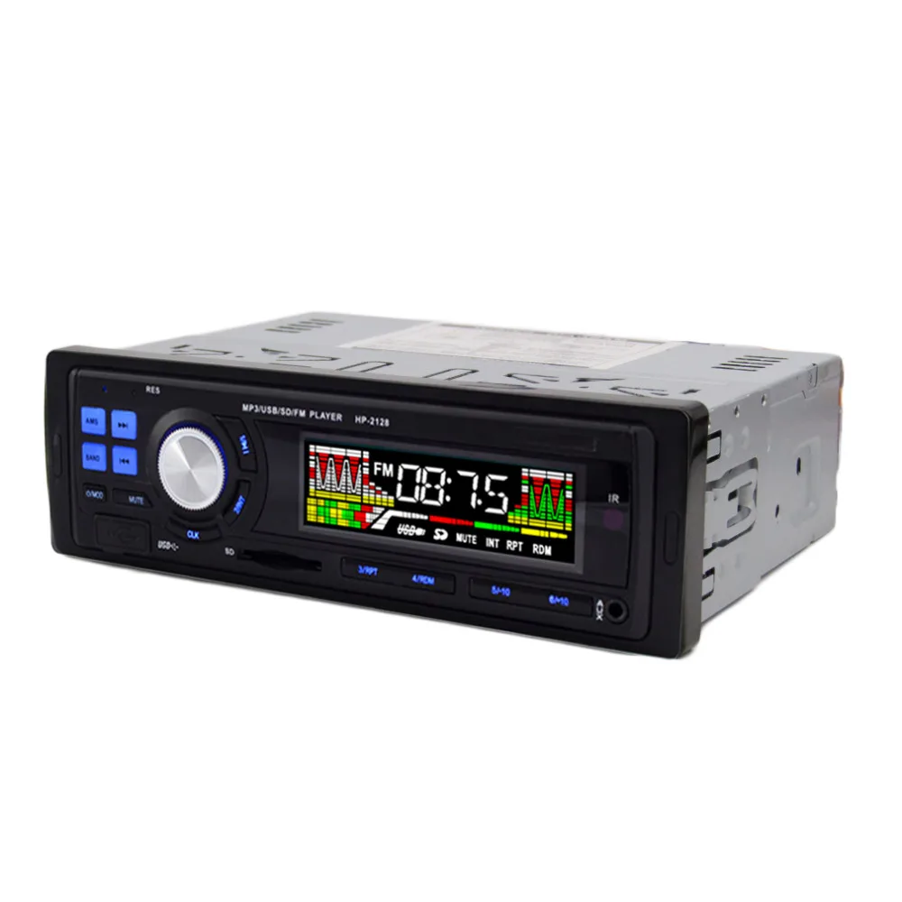 

1 DIN12V 60W HP-2128 Car Radio Receiver USB Secure Digital Memory Card FM/AUX/Remote Car MP3 Player