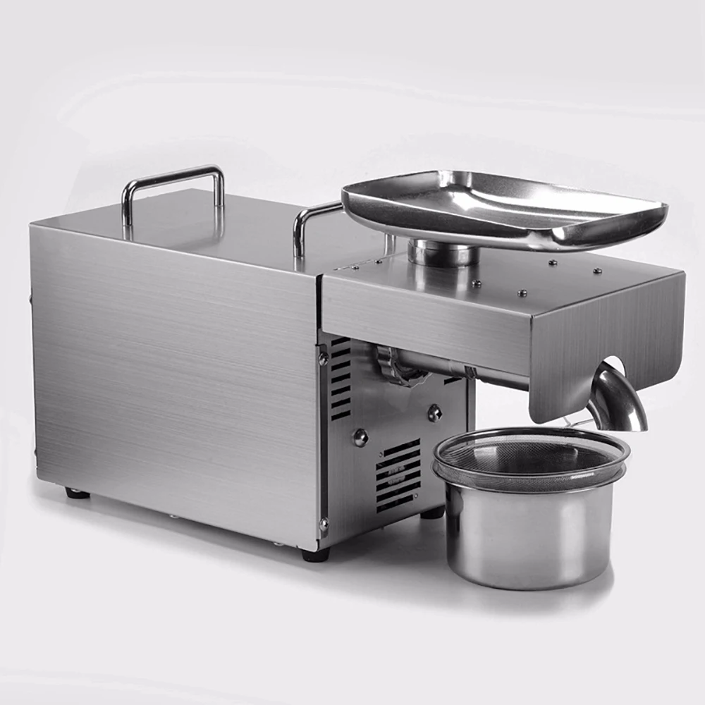 Automatic Hot And Cold Oil press 110V/220V Household Nut Seed oil press machine High Oil Extraction Rate Peanut Sesame Oil Press Automatic Hot And Cold Oil press 110V/220V Household Nut Seed oil press machine High Oil Extraction Rate Peanut Sesame Oil Press