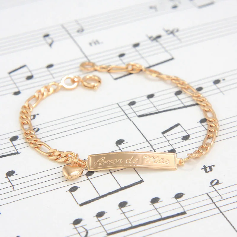 Amor de Mae BR18-39_05a baby bracelet kids jewelry bebe pulsera ninas bambino bijoux braclet armband bangle bracelete ouro