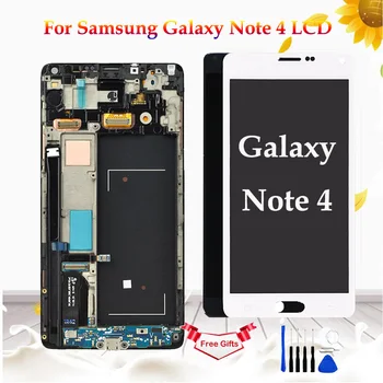 

AMOLED For Samsung Galaxy Note 4 N910 N910F N910A Display Touch Screen Digitizer Assembly For Samsung Note 4 N910 LCD Screen