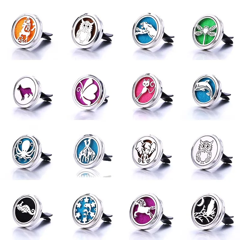 

Animal Series Car Clip Aromatherapy Essential Oil Diffuser Car Air Outlet Freshener Stainless Steel Decoration Perfume Locket
