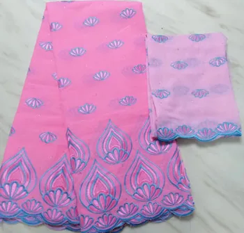 

Hot sale african swiss voile lace in switzerland 5+2yards SXX007(1) nigerian lace fabrics latest african laces 2019 cotton lace