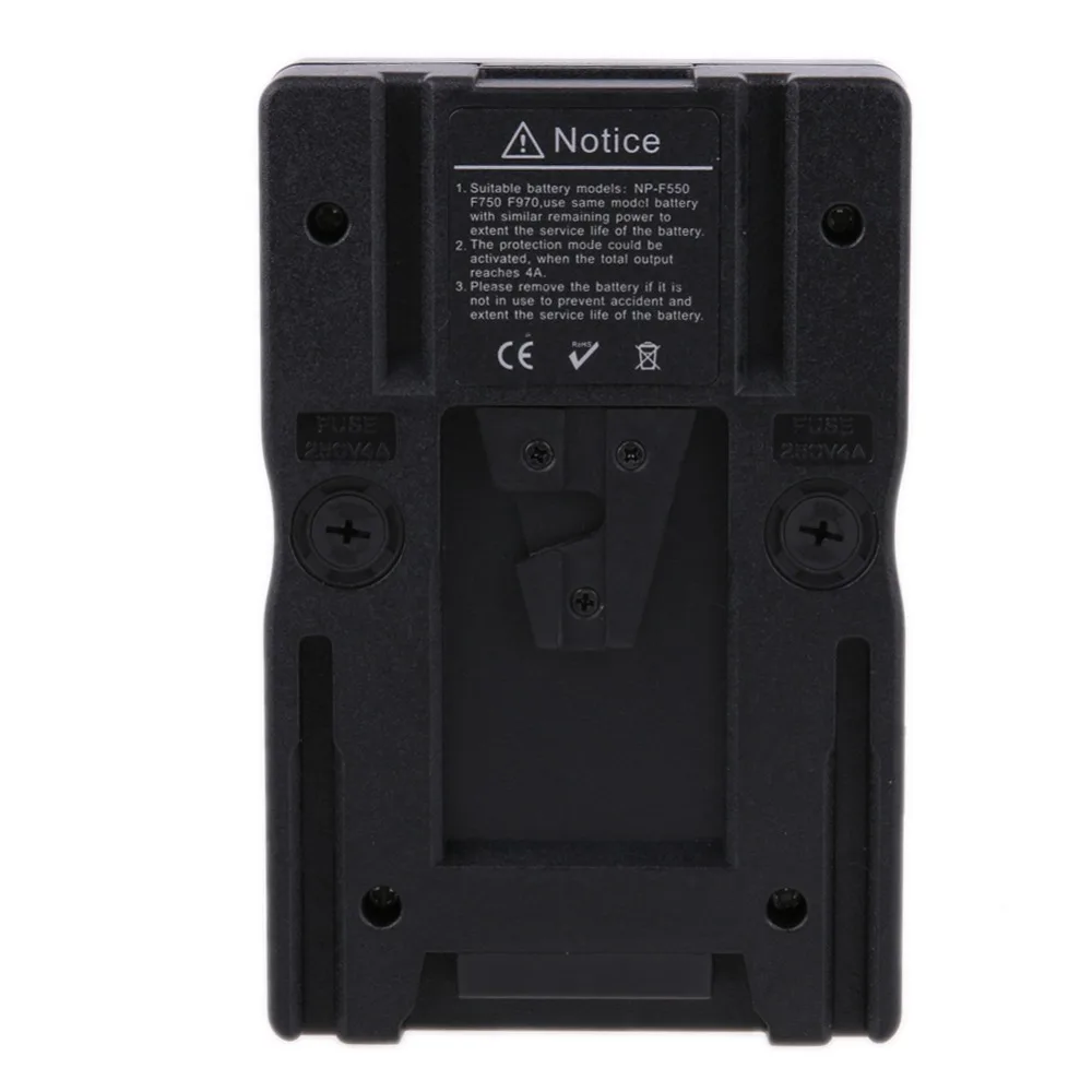 

F2-BP V Mount F550/750/970 lithium battery Adapter Plate for Sony NP-F970 F750 F550 For Canon DSLRs