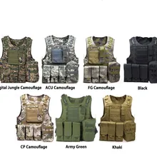 Тактический Жилет-амфибия, военный Молл, жилет, боевой штурмовой жилет, охотничий защитный Камуфляжный жилет