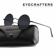 Женские металлические очки для вождения, новые брендовые дизайнерские классические Поляризованные круглые солнцезащитные очки, мужские маленькие винтажные Ретро очки