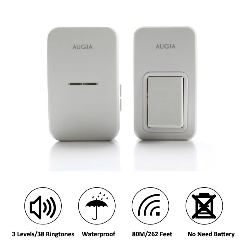 38 Ringtones Wireless Cordless Remote Doorbell Door Bell Chime,No need battery,Waterproof,110-220V 38 Ringtones Wireless Cordless Remote Doorbell Door Bell Chime,No need battery,Waterproof,110-220V