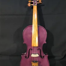 Фиолетовый цвет новая модель 4 струны 4/4 электрическая скрипка+ акустическая скрипка#8296
