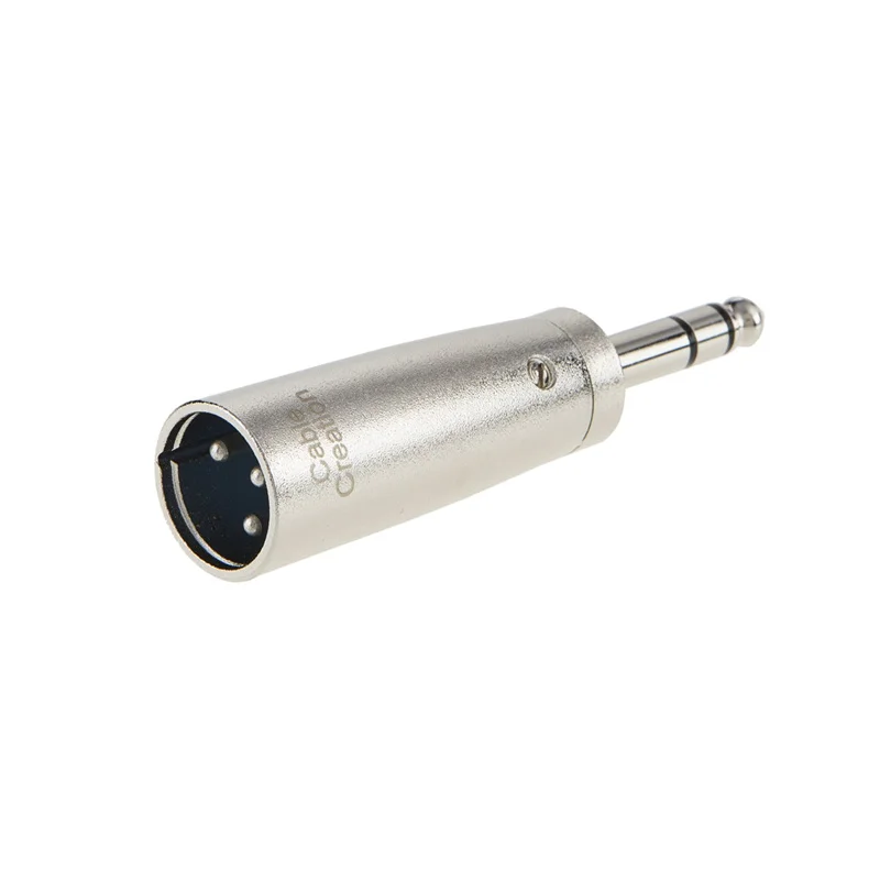 

XLR 3 Pin Male to 1/4" 6.35mm Plug Socket Audio Adapter, Silver