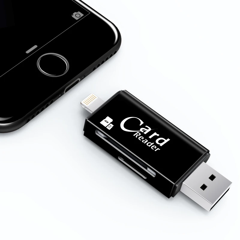 Новинка! USB 3,0 Micro TF карта SD кардридер молния/USB/OTG кардридер USB 2,0 для iPhone/ipad/Android