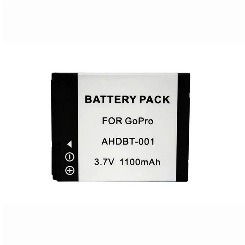 1100mAh AHDBT 001 Action Camera Battery Pack for GoPro Hero 2 1 Hero1 Hero2 AHDBT 001 ahdbt 001