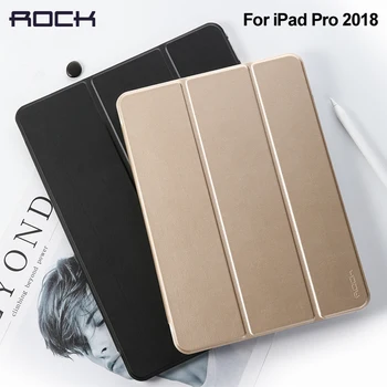 

Rock For iPad Pro 2018 11 12.9 inch PU Leather Case Ultra Thin Flip Cover Case For iPad pro 2018 12.9 Coque Fundas