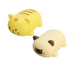 Dongzhur Squishy Cat Kawaii антистресс экологически PU Антистресс замедлить рост хлюпает игрушки крем декомпрессии бежевый, желтый