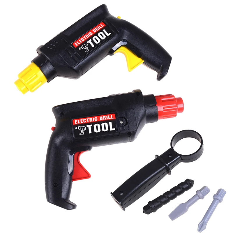 

Plastic Repair Electric Drill Tool Children Simulation Maintenance Tool Early Development Education Toys for Children No Battery