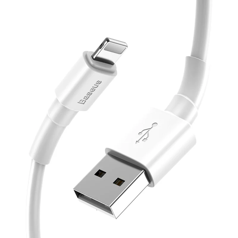 Baseus 3A Быстрая зарядка USB кабель для iPhone Micro type-C устройства кабель для передачи данных Быстрая зарядка кабель провод для huawei Xiaomi samsung - Цвет: usb for iP 2.4A