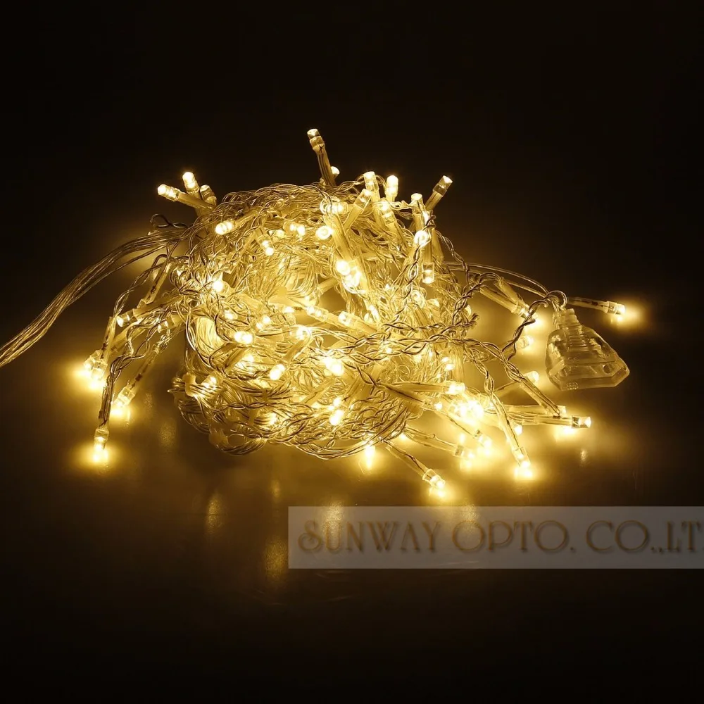 US $10.00 45M 96 LED Icicle Curtain Window Lights Waterfall Fairy String Lights For Indoor Outdoor Christmas Holiday Wedding Garlands