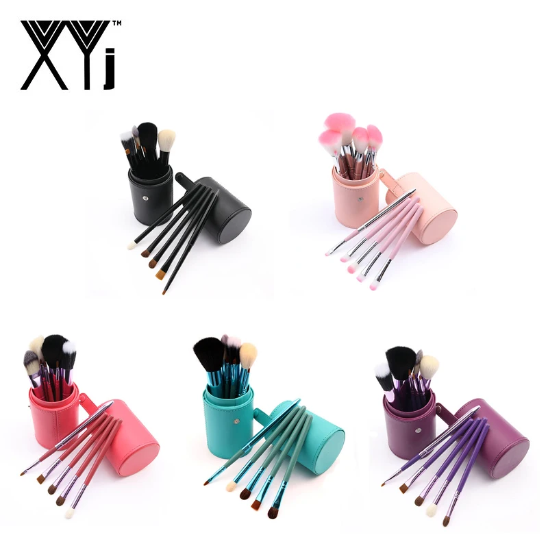 

12pcs Makeup Brushes Set Maquillage Kit Foundation Powder Blush Lip Eye Make Up Brush Cosmetics Beauty Tools Leather Cup Holder