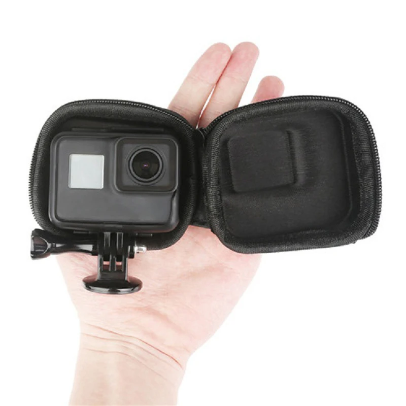 For GoPro5/6/7 OSMO ACTION Mini PU Protective Case Bag Camera Storage Box For DJI OSMO ACTION Sport Camera Accessories