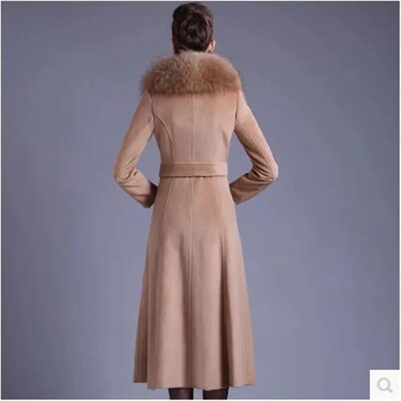 Южная Корейская женская куртка шерстяная кашемировая ткань новое осеннее и зимнее пальто от кутюр платье темперамент длинное пальто OK76