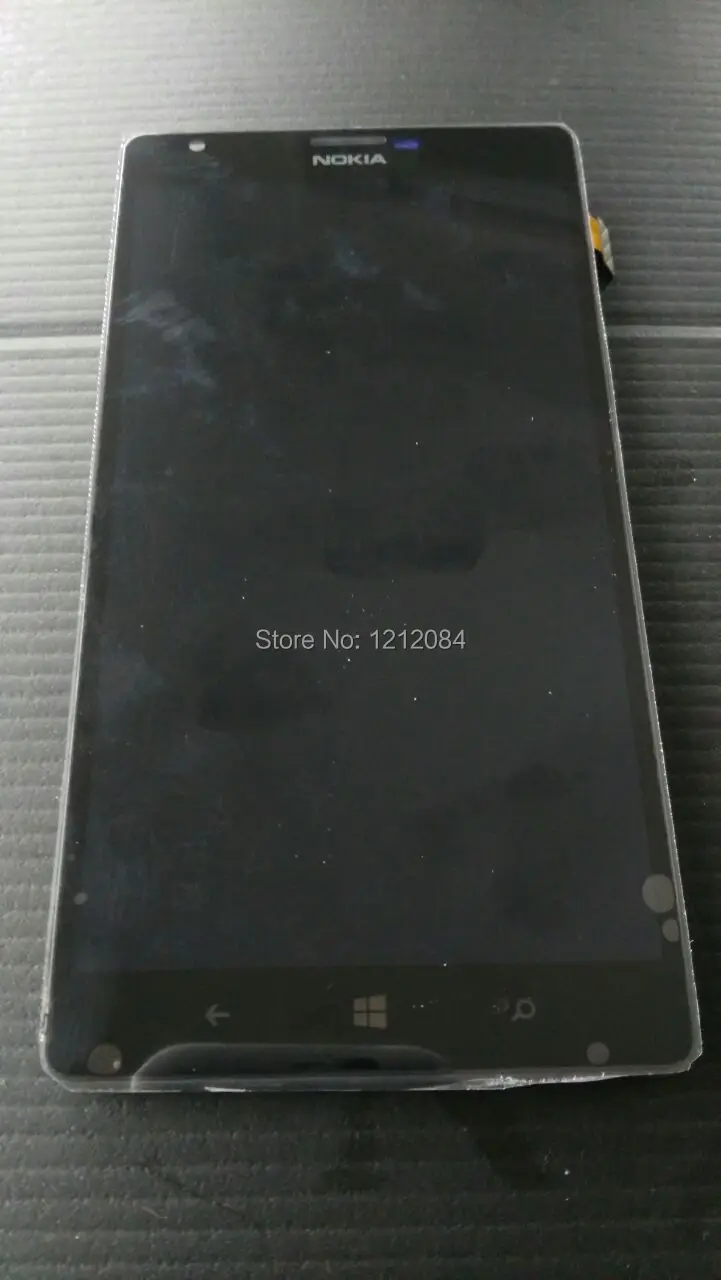 Lcd display screen Touch Digitizer Glass Frame Assembly for Nokia Lumia 1520 n1520 free shipping