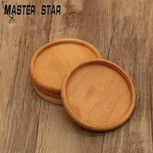 Мастер звезда круглая квадратная деревянная посуда для пирожных дома отель школа сервировка десерта лоток дерево блюдо для суши посуда