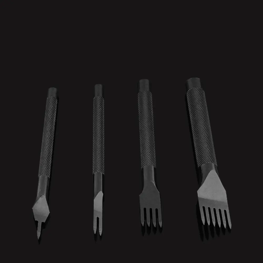 4 шт./компл. 1/2/4/6 зубов 4 мм Сталь гравировки шить штамповки резак DIY кожа инструмент фреза Алмазный удар
