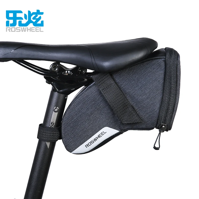 

Roswheel Essentials Series 131470 Water Resistant Cycling Bike Tail Bag Bicycle Saddle Bag Road Mountain Bike Bags