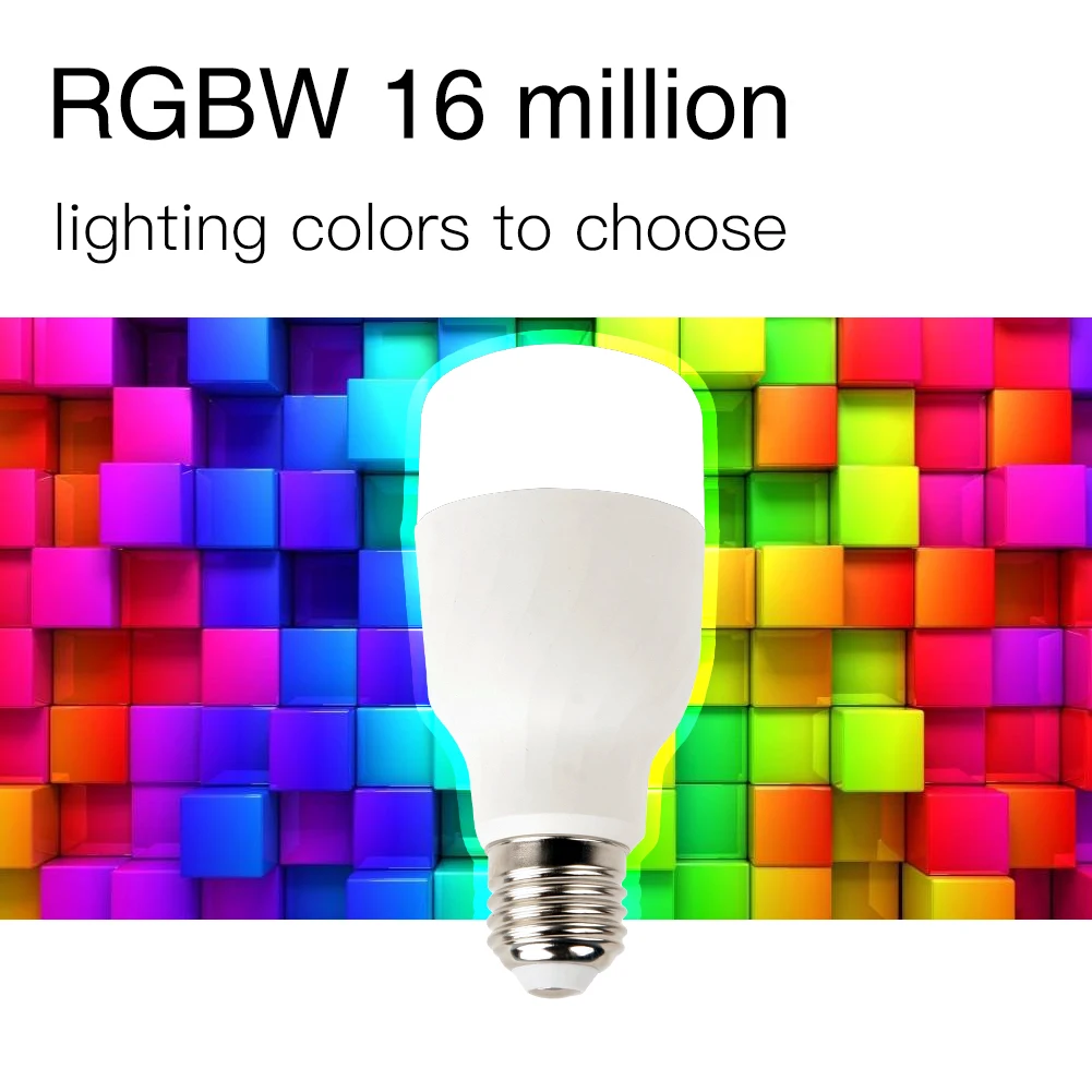 WiFi Smart Light Bulb Intelligent Colorful LED Lamp 7W RGBW APP Remote Control Works with Alexa Google for Smart Home E27 E26