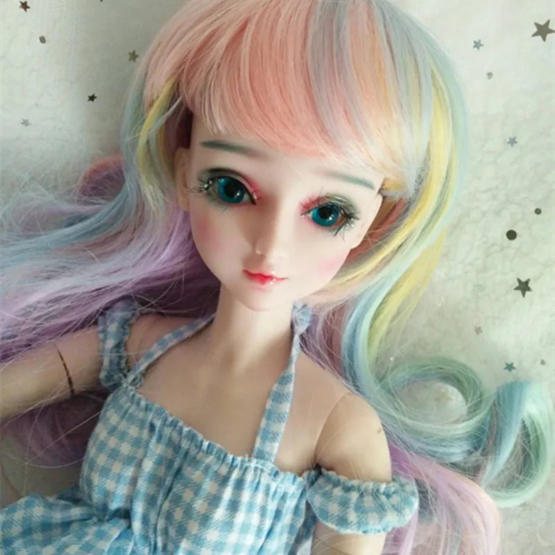 3 bjd wig multicolor 2