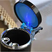 WISE дорожный 1 шт., лидер продаж светодиодный держатель пепельницы для сигарет автомобильный портативный Бездымный Держатель для чашки