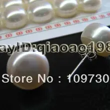 Ry00121 Оптовые много 100 пар 10 мм пресноводный жемчуг серьги 925 серебряные шпильки