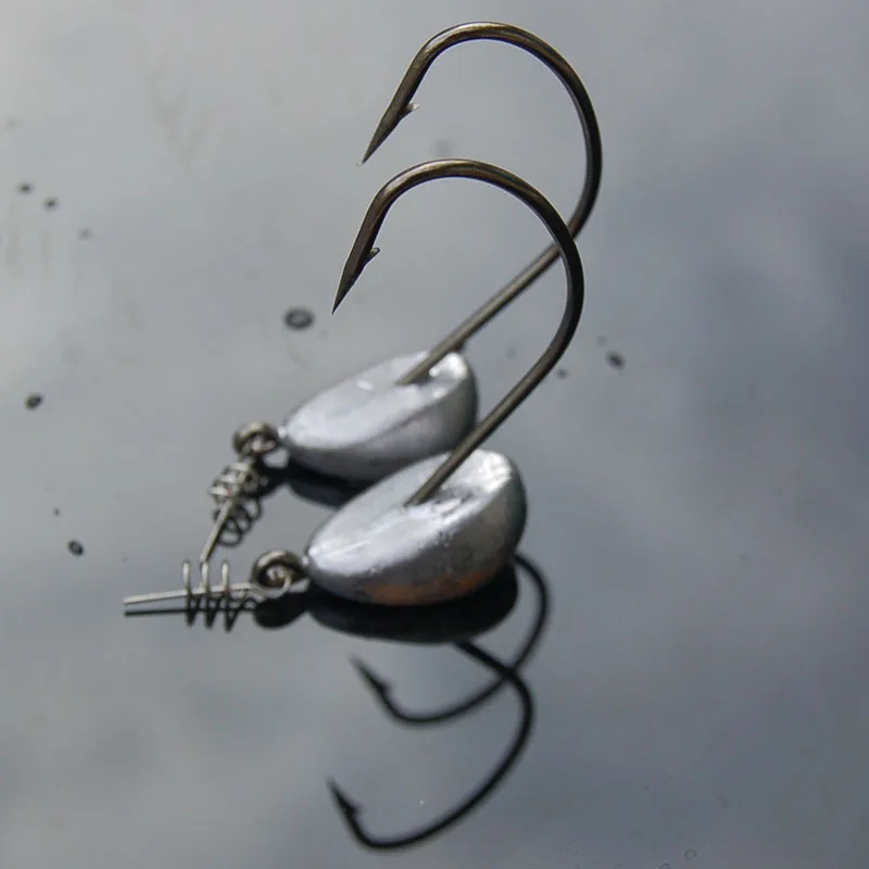 

2Pcs High Quality Japan Jig Head Hook Fishing Crank Hook Bass Carp 11g 16g 21g Fly Fishing Tackle Isca Pesca Soft Worm Hooks