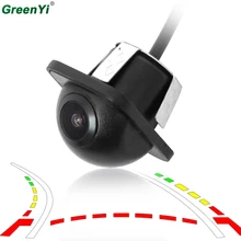 GreenYi Intelligente Tracce di Traiettoria Del Veicolo Dinamico Videocamera vista posteriore Mini di Backup Retromarcia Telecamera di Parcheggio Per DVD Monitor