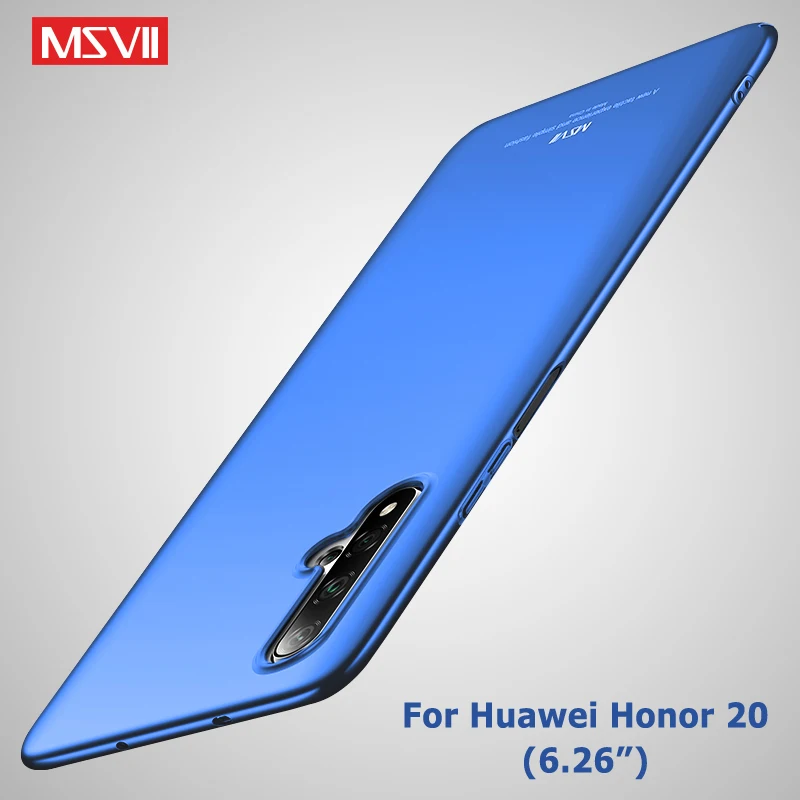 Honor 20 Pro Чехол Msvii Тонкий матовый чехол для huawei Honor 20 10 Lite 20i Чехол Жесткий PC чехол для huawei Honor View 20 V20 чехол s