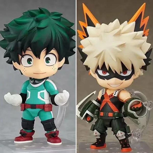 My Hero Academia Nendoroid Figure Midoriya Izuku Bakugou Katsuki Anime Boku no Hero Academia Collection Model Figurine Toy