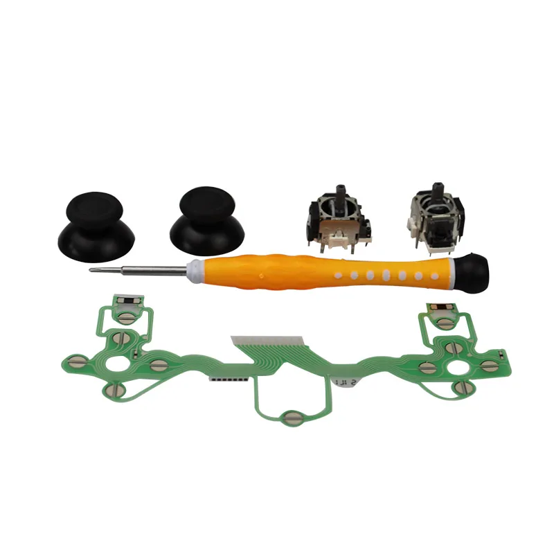 

3D Analog Joystick and Thumb Sticks with Conductive Film Replacement for PS4 controller Repair Parts