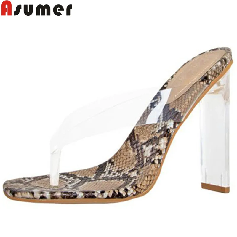 

ASUMER 2019 summer sandals for women super high heels ladies prom shoes Flip flops prom wedding shoes sexy women sandals