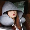 Soft Hooded U Pillow Cushions Travelling Pillows Body Neck Support Napping for Sleeping Travel Pillows Plane Neck Cushions 2022 ► Photo 1/6
