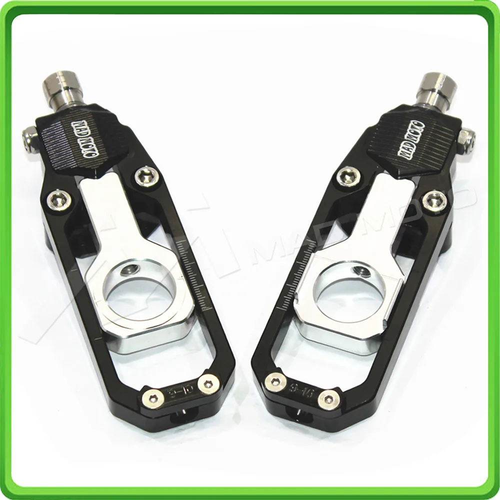 Motorcycle Chain Tensioner Adjuster fit for HONDA CBR 600 RR CBR600RR 2005 2006 Black & Silver (4)