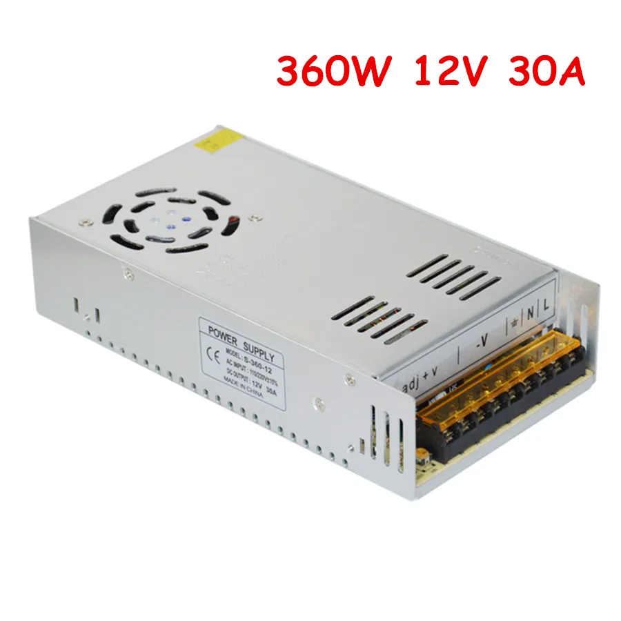 360W 12V 30A Switching Power Supply Adapter Transformer 12V for LED