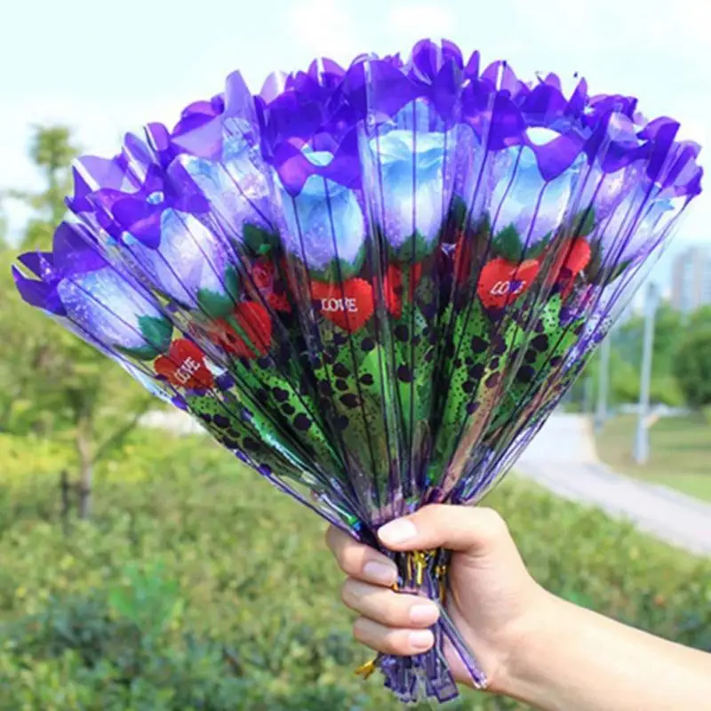 

LED Light Up Rose Flower Valentines Mothers Day Birthday Party Supplies Wedding Decoration Halloween Fake Flower